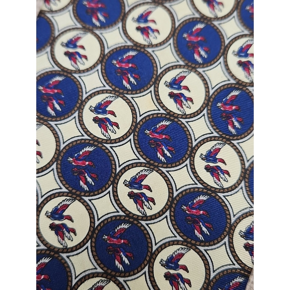 Ducks Unlimited Silk Tie FLYING DUCK Mallard Hunter Pattern Decoy‎ USA